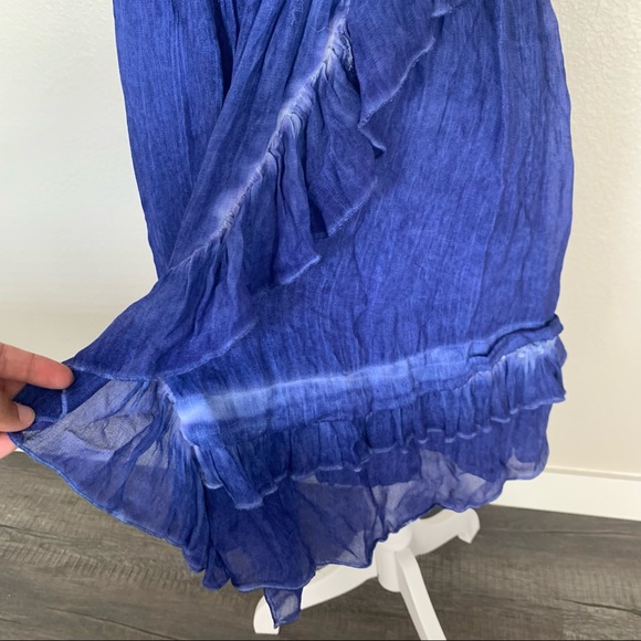 Free People gauzy periwinkle dress size small - Picture 3 of 9